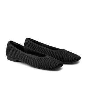 VIVAIA Margot 2.0 Women's Casual Slip on Washable Ballet Flats Square-Toe in blk